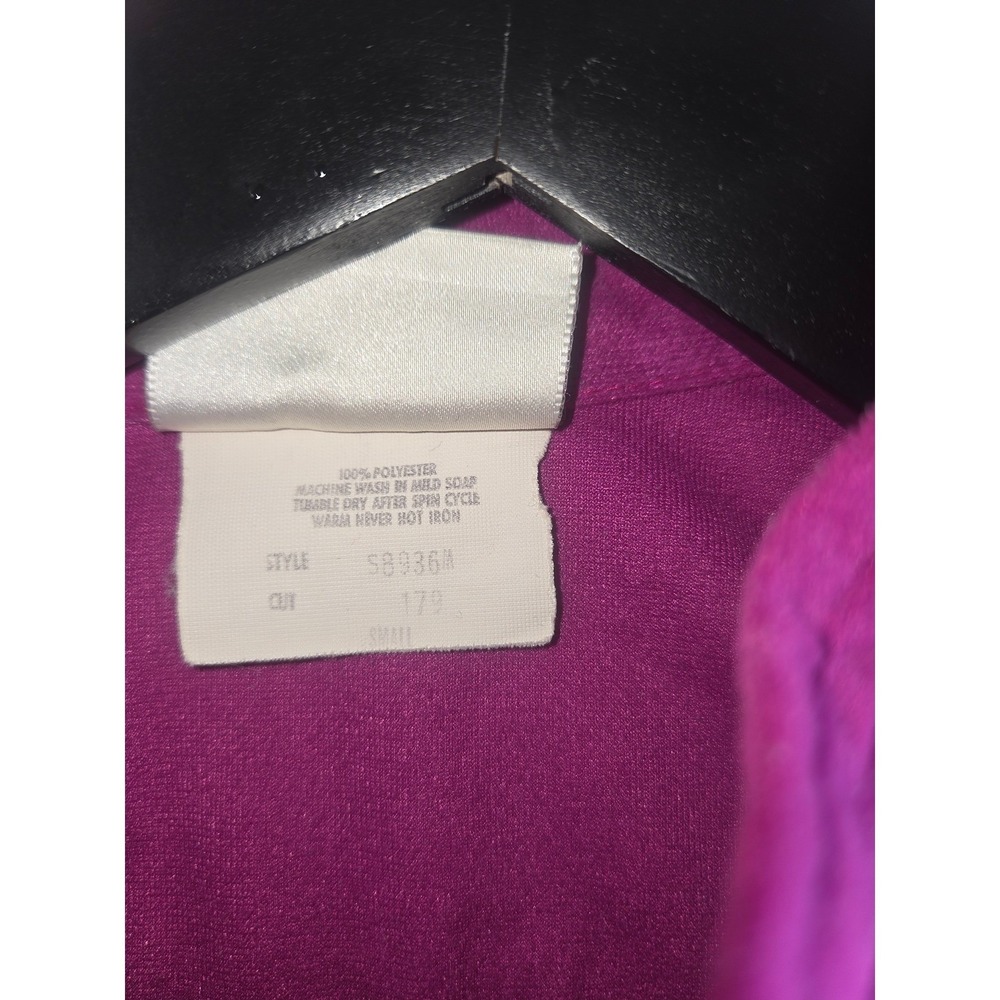 Vintage 90s Nike Warm Up Tracksuit Set Pink Magenta USA Made Jacket Shorts Small - Picture 6 of 16